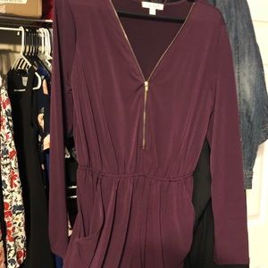 Long sleeve romper w pockets